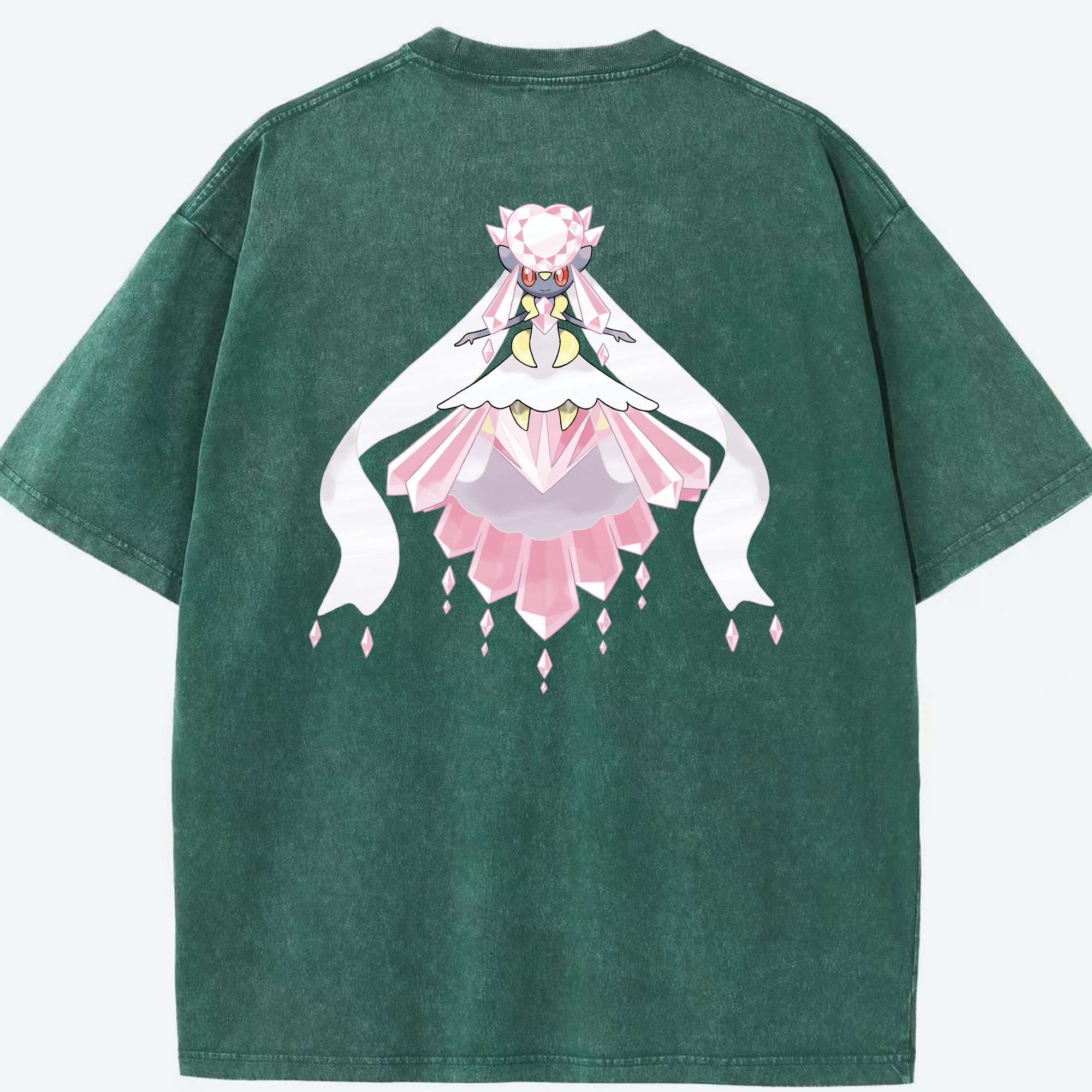（画像用） ポケットモンスター Pokémon 綿100% ヴィンテージ風 半袖Tシャツ（背面プリント）